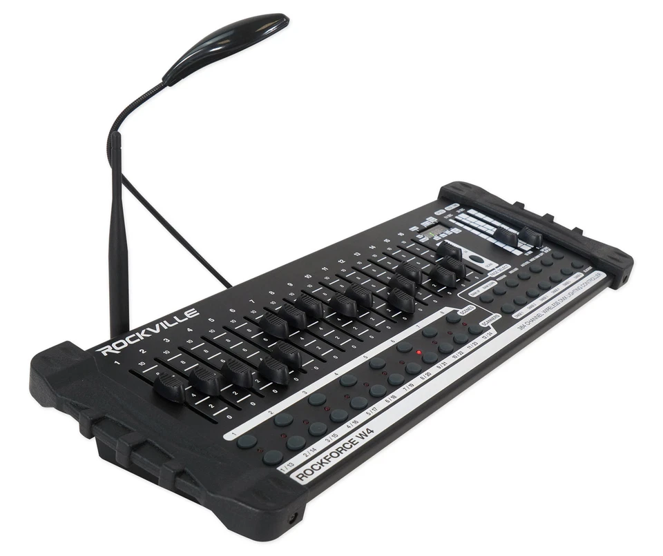 Rockville ROCKFORCE W4 384 Channel Wireless DMX Lighting Light Controller+MIDI - Image 3 of 4