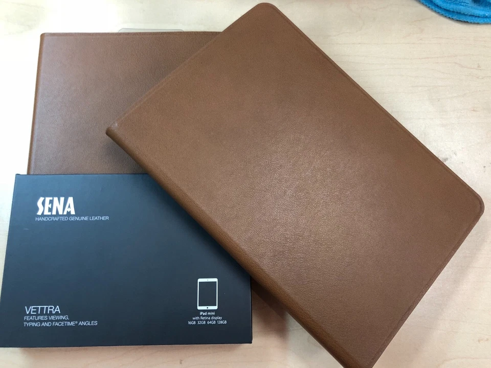 Sena Apple iPad mini 1 2 3 Hancrafted натуральной кожи Folio чехол - коричневый - Изображение 3 из 4