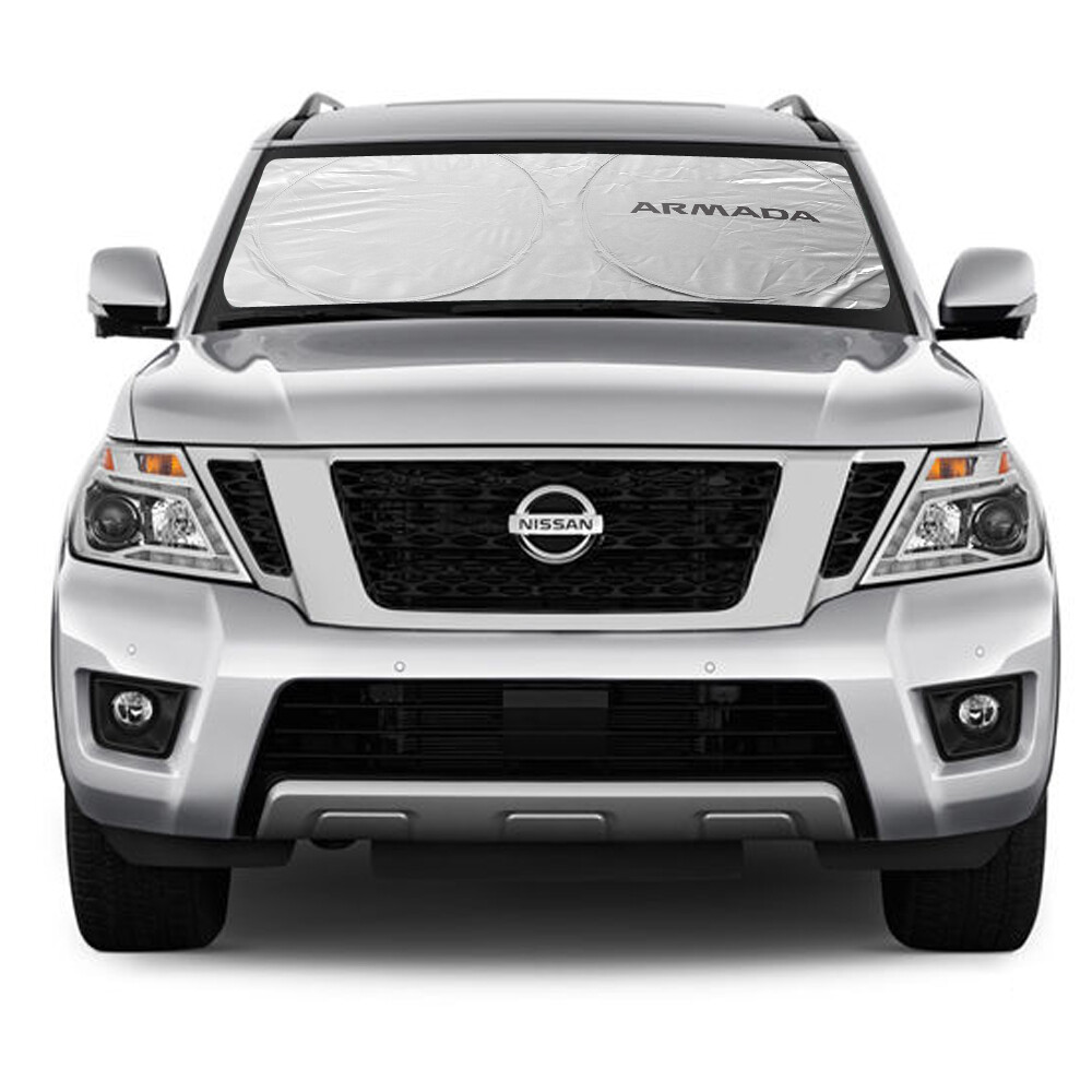 for Nissan Armada Universal Silver Reflective Sun Shade (size 64"x 32") eBay