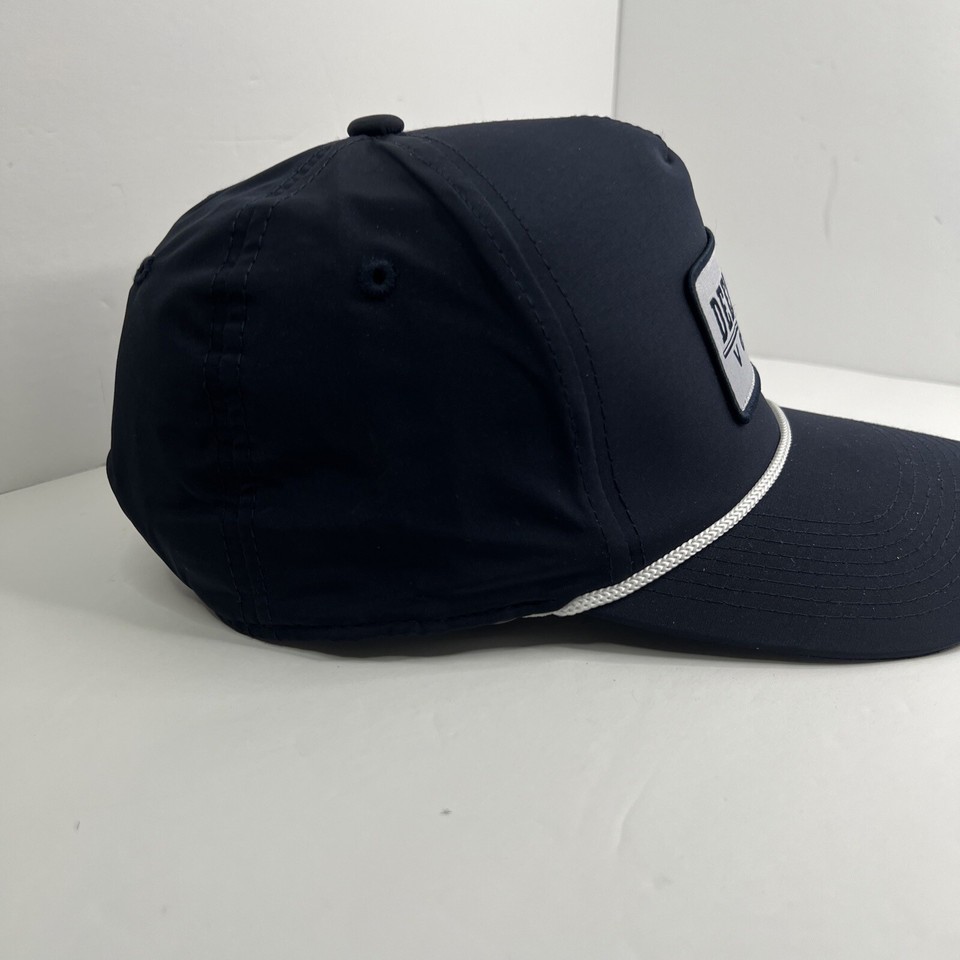 New Navy Retro Large Patch Deep Eddy Vodka Hat Cap Snapback Austin TX