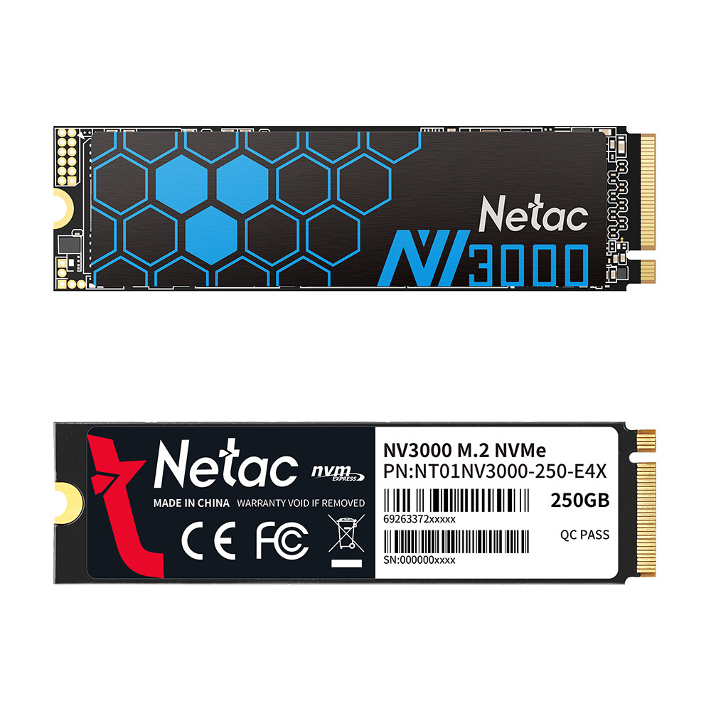 M.2 1T 500G Netac SSD M.2 2280 NVMe interne 3100MB/s PCle3.0