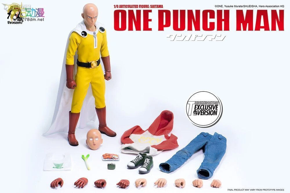 Threezero 3a Figzero Series 1/6 One Punch Man Saitama Deluxe Ver