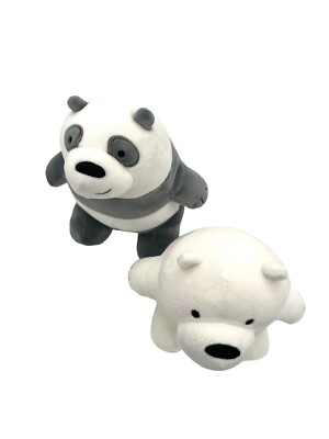 We Bare Bears Plush 7  White Polar Bear And Panda Cartoon Network Toy Factory