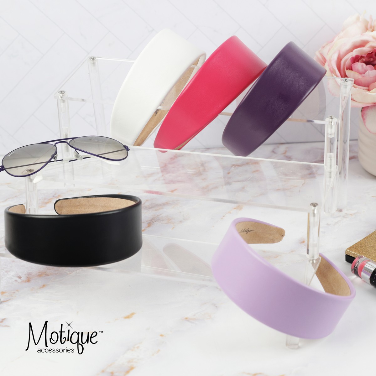 Motique Accessories 2 Inch Vegan Leather Headband for Women | eBay