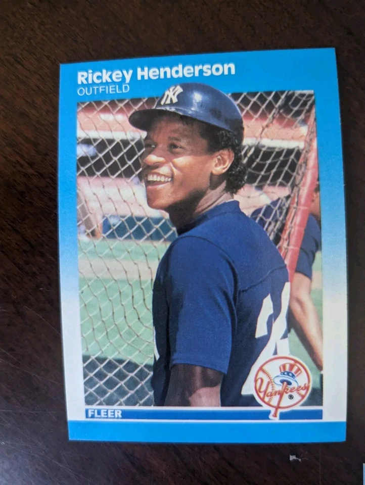 23 张卡套装 1987 年 Fleer 棒球卡 Dave Winfield Rickey Henderson Jim Rice + — 第 3/4 张图片