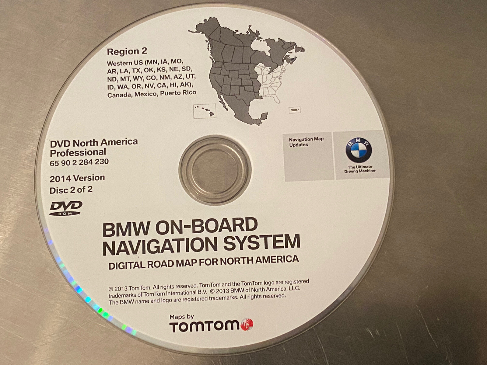 2014 Update West 2007 2008 2009 BMW X5 X6 xDrive50i xDrive35i Navigation DVD OEM