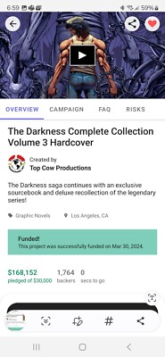 THE DARKNESS VOL 3 KICKSTARTER MARC SILVESTRI BRETT BOOTH ALEX KONAT DALE KEOWN.