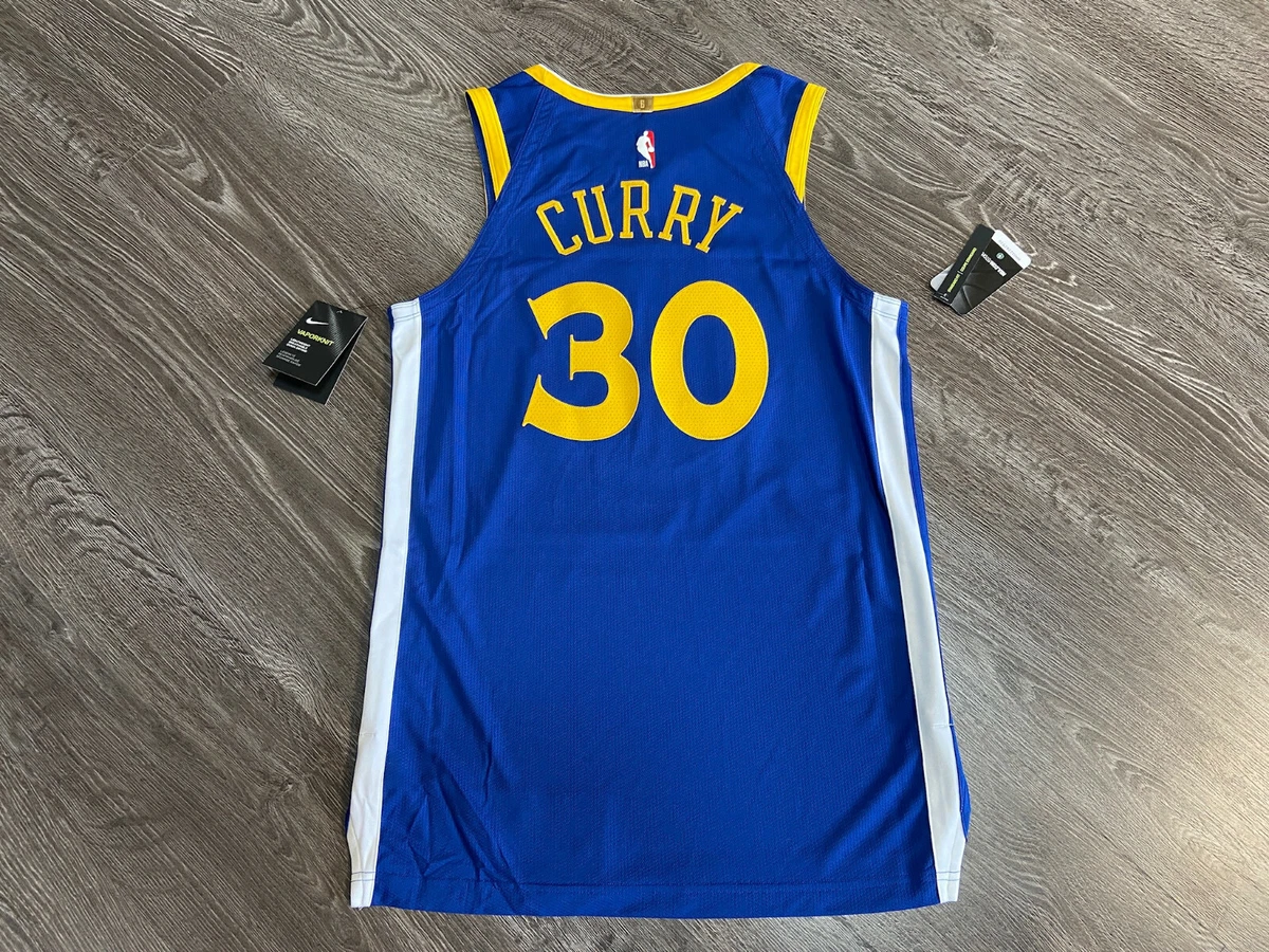 Nike NBA Stephen Curry Warriors Authentic VaporKnit Jersey AV2643-496 Size  40 S