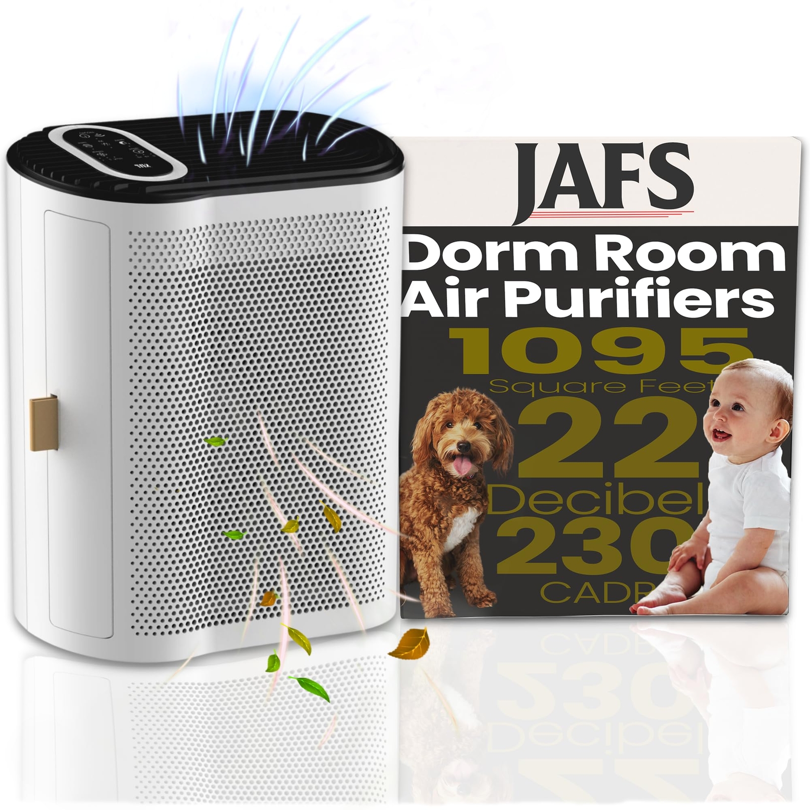 Air Purifier with H13 Hepa Activated Carbon Air Filter - 1095 ft² Air Purifie...-image