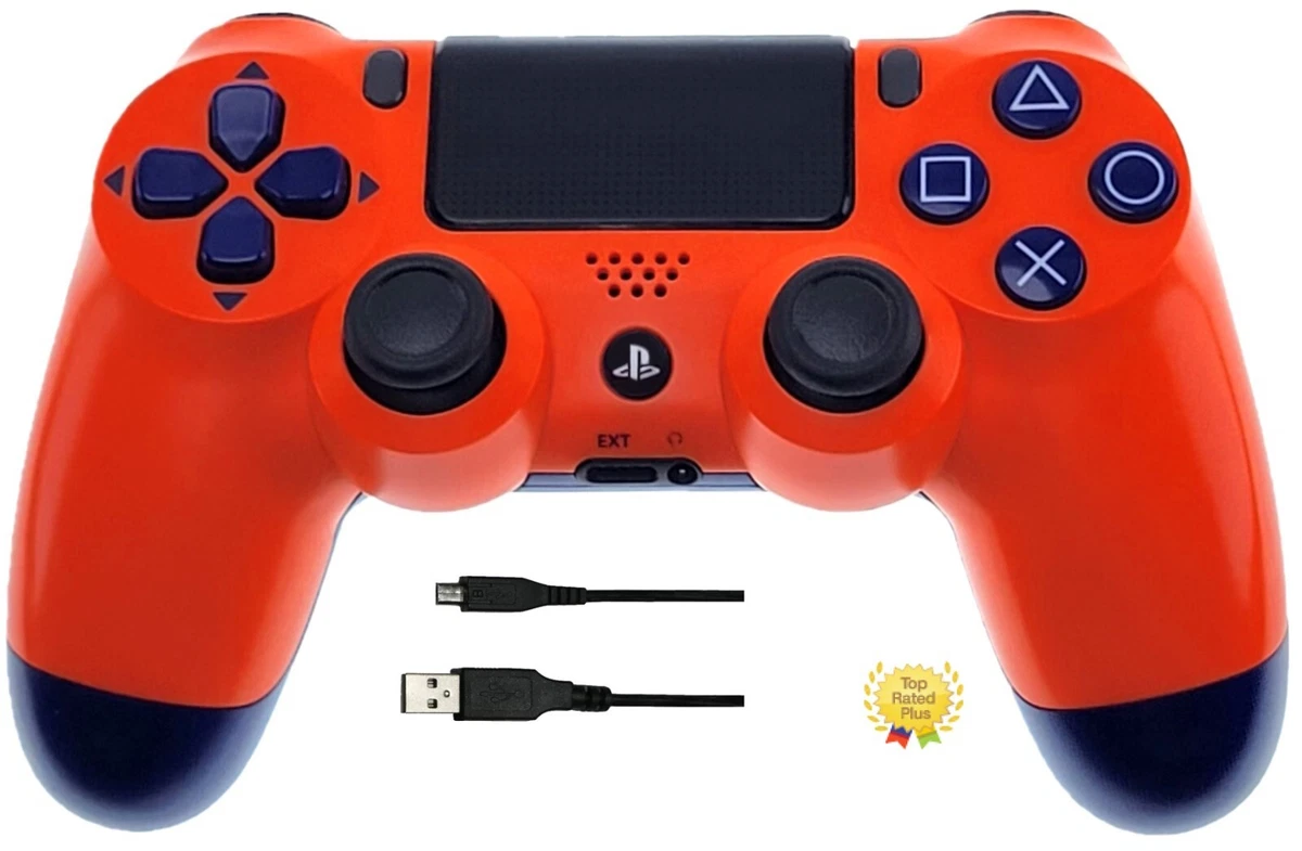 Sony DualShock PS4 sunset orange controller (charging time 10m) 711719918165 | eBay