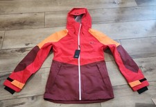 New w/tags Oakley Women's Ski Jacket Blackout High Risk Red, M Medium 3L 10k