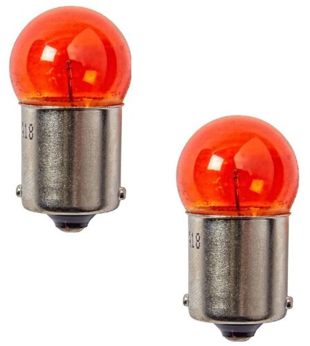 2X 12V 10W BA15S ORANGE BIRNE GLÜHBIRNE GLÜHLAMPE MOTORRAD MOPED BLINKER AUTO - Bild 1 von 1