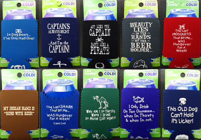 Koozies Insulators Funny Quotes Collectibles Flat Cooler Fits Cans And Bottles 