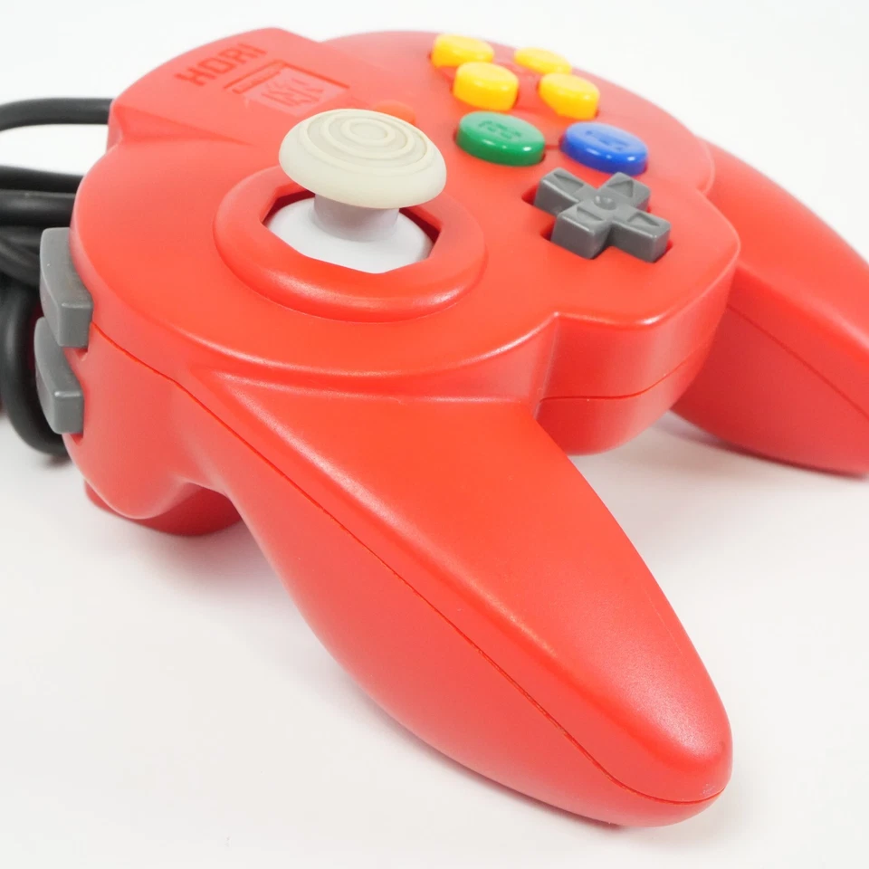 Nintendo 64 N64 Hori Pad Mini 64 Controller Red Tested From JAPAN - Image 3 of 4