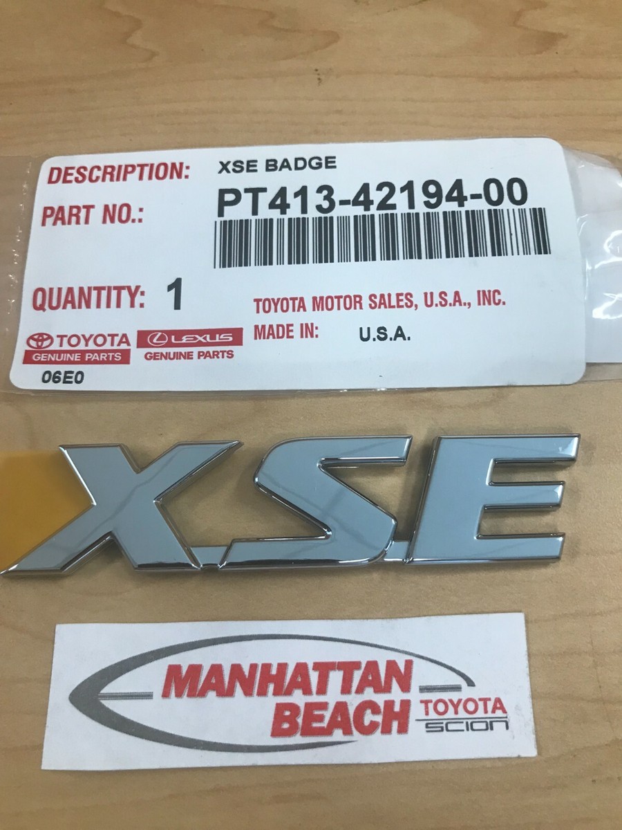 19-24 RAV4 HYBRID XSE Emblem Chrome - OEM NEW! PT413-42194-00 | eBay