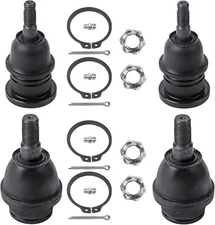 Front Upper & Lower Ball Joints Kit Compatible With Chevy GMC Cadillac Vehicle 