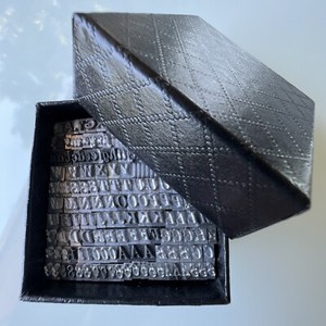 Vintage 12 Pt Italic+ Letterpress type Letters 0-9 Punctuation 2x2” Gift Box