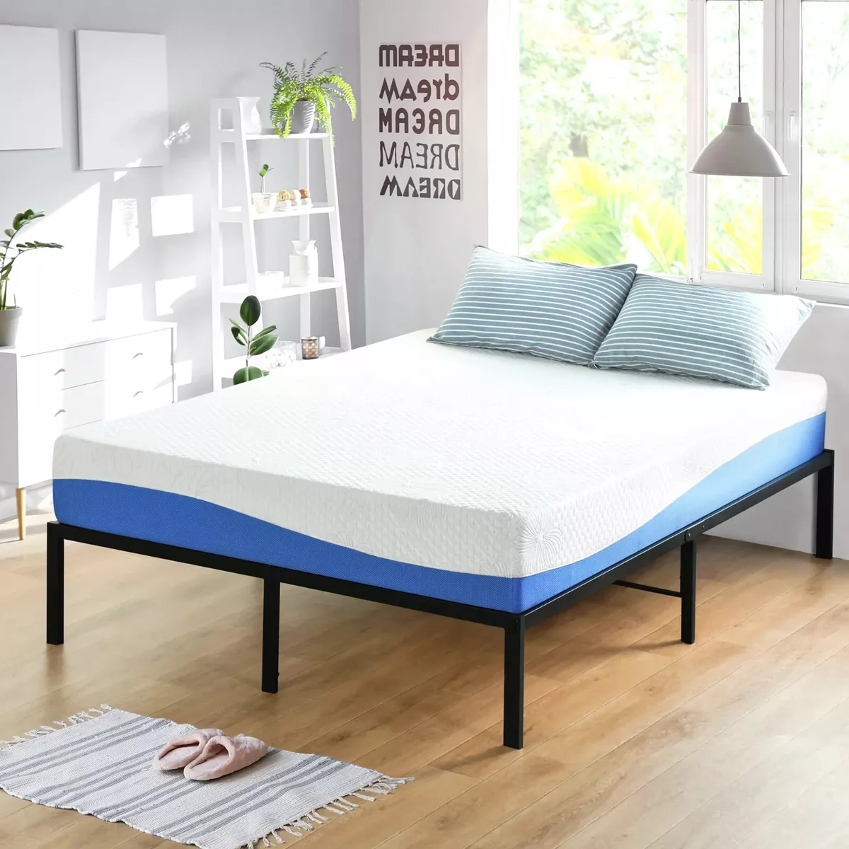 Gel cheap plush mattress