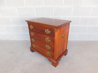 Statton Chippendale Style Cherry 4 Drawer Nightstand | eBay
