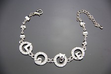 Women's Fashion Jewelry Love Word Bracelet 18k White Rose Gold Plated CZ Stone