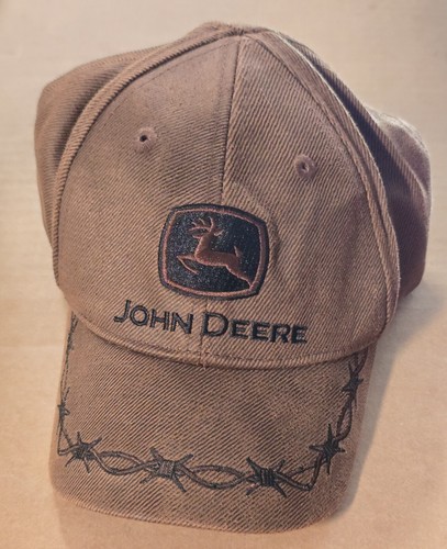 John Deere Hat Cap Brown Corduroy Toddler One Size Adjustable