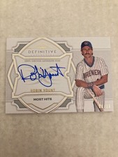 2020 Definitive #DDAC-RY Brewers ROBIN YOUNT AUTOGRAPH Auto Hall of Fame #8/10