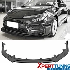 Fits 20-22 Toyota Corolla SE XSE Front Bumper Lip PP Matte Black