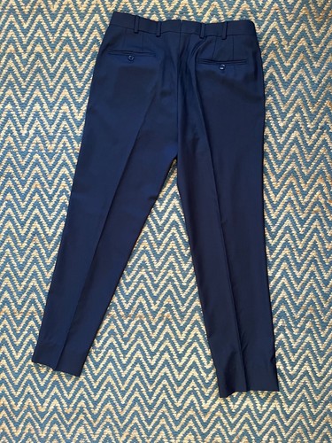 Men's Massimo Dutti Blue Suit. Jacket : 38. Pants 31". Wool - Picture 5 of 6