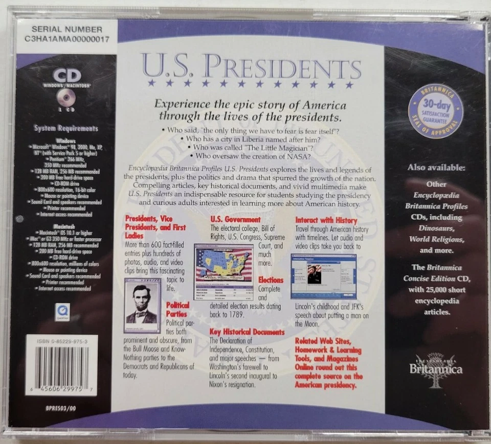 Encyclopedia Britannica Profiles U.S. Presidents Experience their Epic Stories - Image 2 of 4