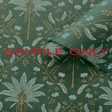 Image of Green Tropical Wallpaper Palm Trellis Leaves Feature Wall Bedroom Living Room