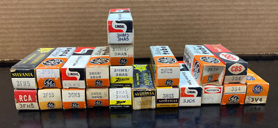 Lot of 21 Electron Tubes | 3FH5 3FS5 3GK5 3HM5 3HS8 3HQ5 3JC6 3KT6 3S4 3V4