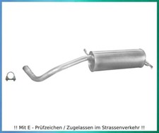 Endschalldämpfer für Skoda Fabia 6Y2, 6Y3 1.0 1.4 Auspuff Endtopf + Schelle