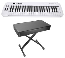 Samson Carbon 49 Key Usb Midi Dj Keyboard Controller + Software + Padded Bench