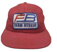 Vintage Farm Bureau Full Mesh Trucker Hat Patch Cap Snapback K Products USA Z1