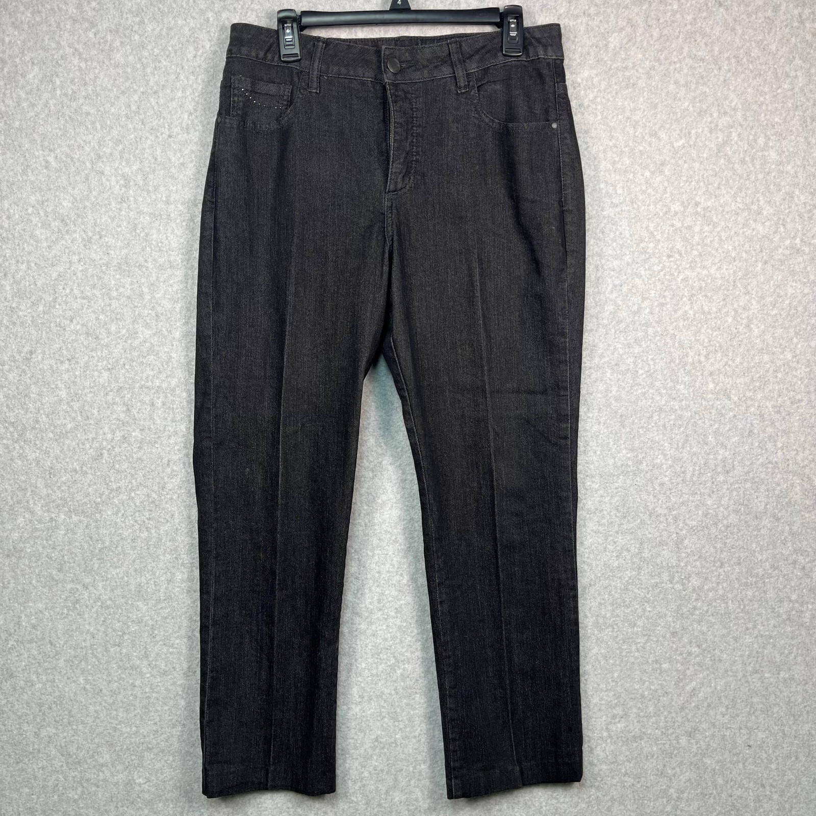 Lee Womens Classic Fit Straight Leg Gray Jeans 32x27