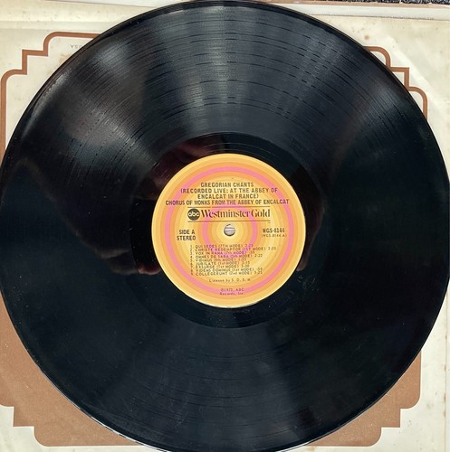 GREGORIAN CHANTS LP RECORDED LIVE: AT THE ABBEY OF ENCALCAT IN FRANCE - Picture 3 of 19
