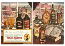 1942 Old Mr. Boston Distiller Advertisement Whiskey Rum Old City Vtg Print AD