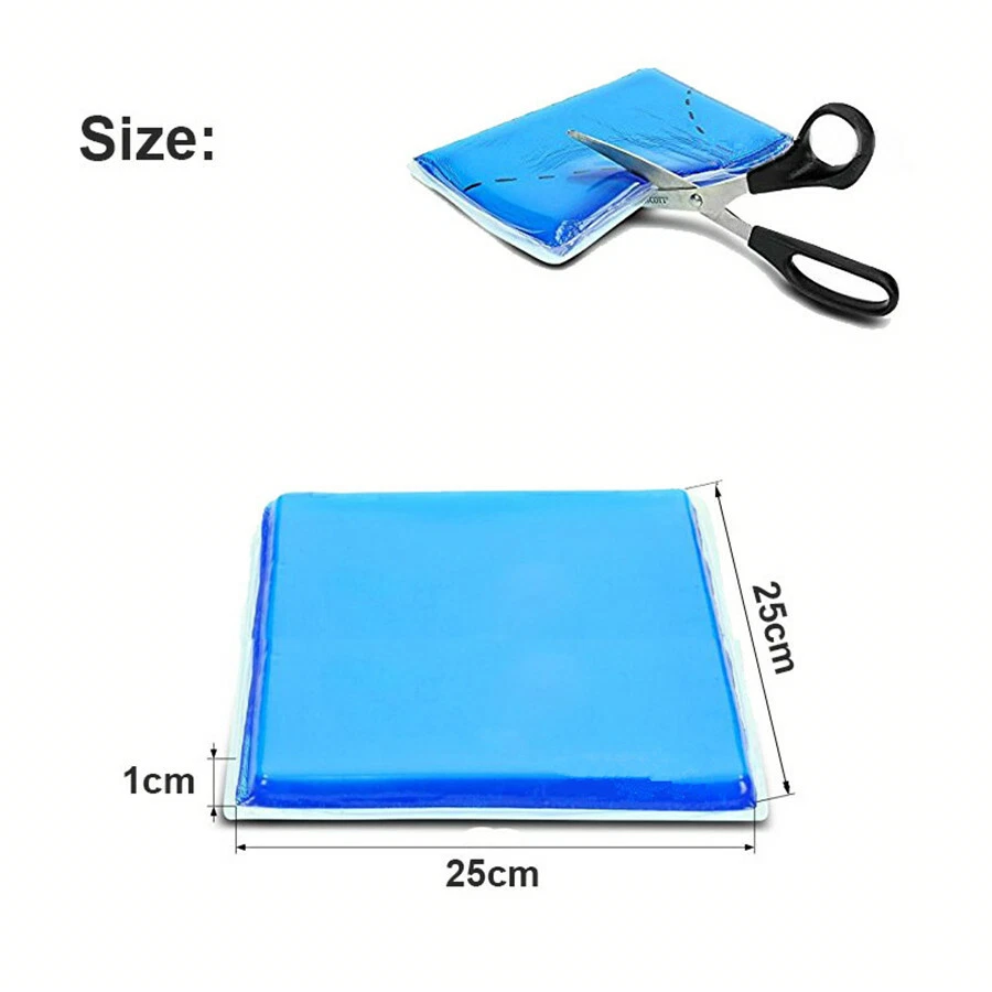 25*25*1cm Polyurethane Elastic Fiber Gel Pad Motorcycle Seat Gel Pad Cushion Mat - Image 4 of 4
