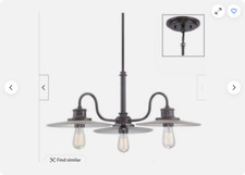 Image of Quoizel Admiral 3 Light Chandelier Imperial Bronze