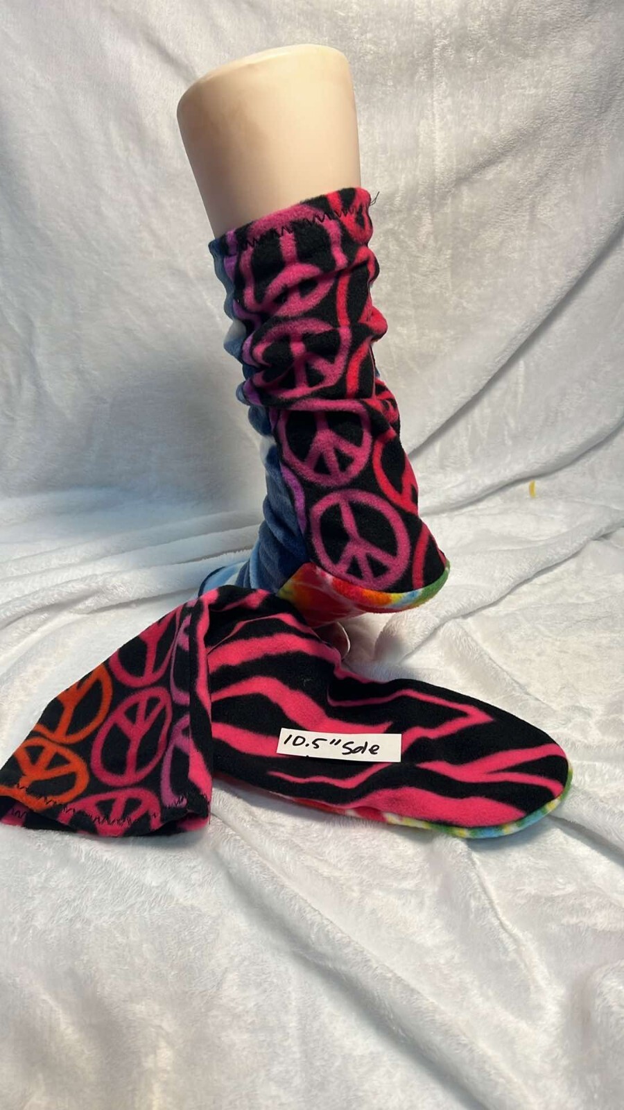 SAOLA rottami colorati CALZINI PILE 10 5" suola vedi conversione foto unisex segno pace