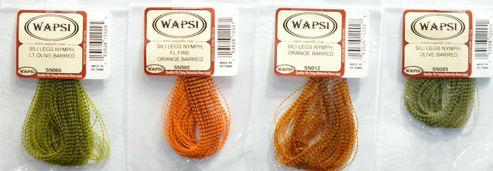 Sili Legs NYMPH Wapsi USA perfectly barred 12 Farben Auswahl Sili Legs NYMPH - Bild 3 von 4