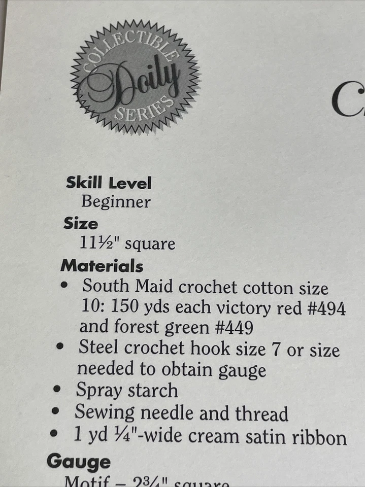 Christmas Present Crochet Doily Pattern House of White Birches - Image 3 of 4