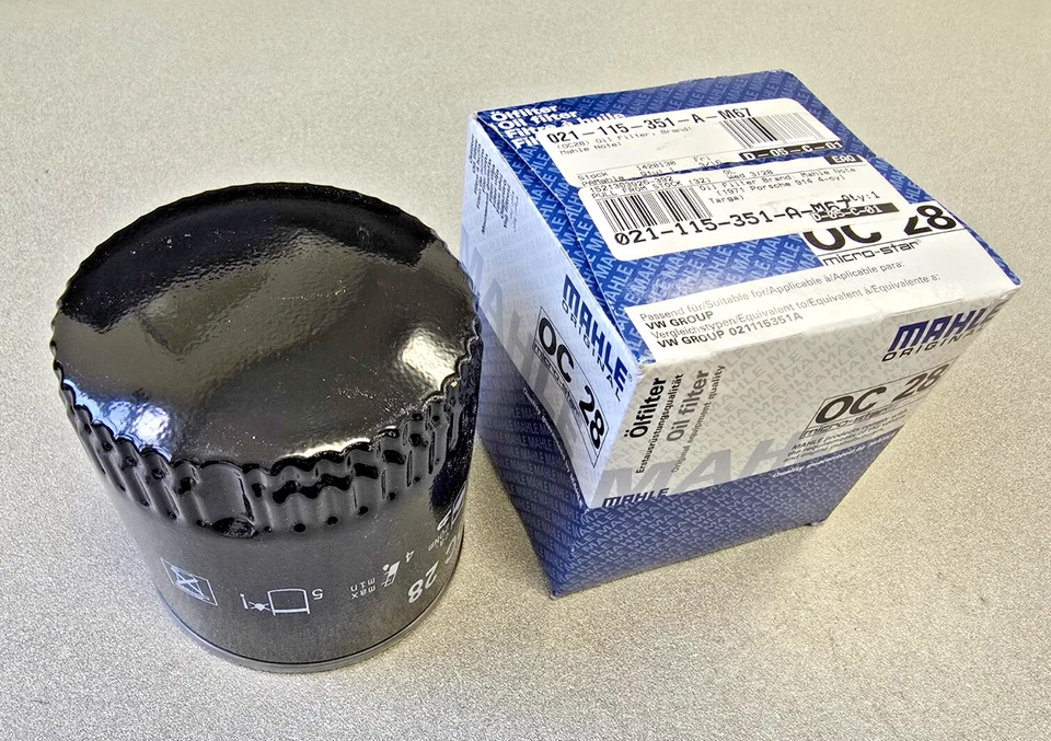 BRAND NEW GENUINE MAHLE OC28 PORSCHE 914 1.7 1.8 2.0 OIL FILTER - Изображение 4 из 4