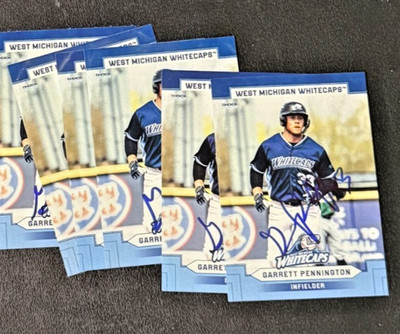 Garrett Pennington 2026 West Michigan Whitecaps signed auto baseball card QTY