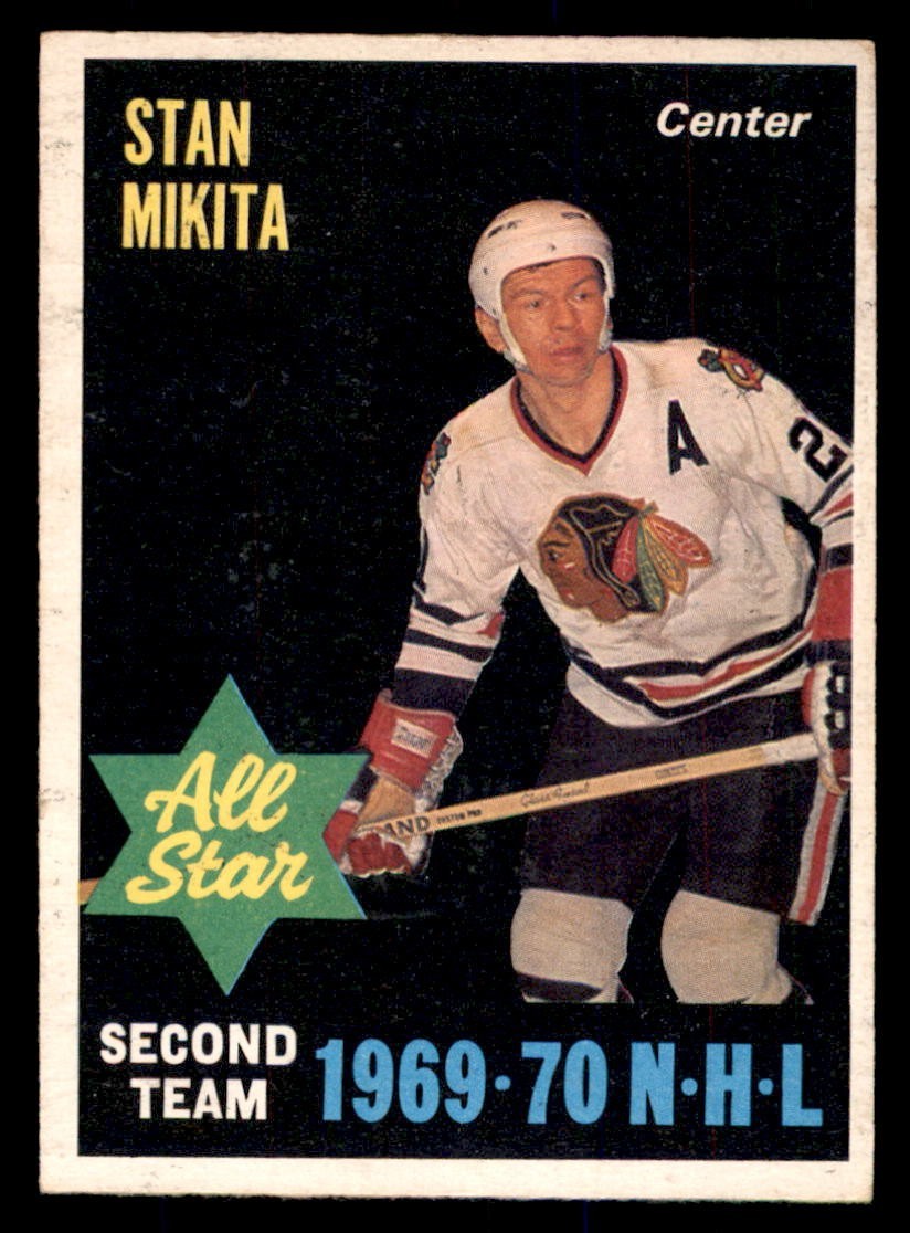 Stan Mikita #20 Hockey Cards 1970 O-Pee-Chee trading card — raw and PSA graded price guide