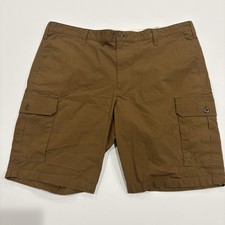 Dockers Cargo Shorts Mens 40 Brown Stretch Cotton Utility Casual W40