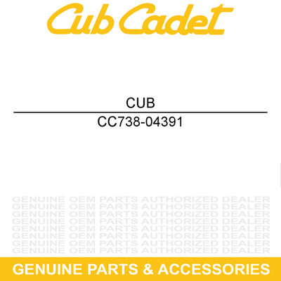 CUB CADET 738-04391 Shoulder Bolt TDE SWE SW 728TDE 728 726TDE 530 528 526 524WE