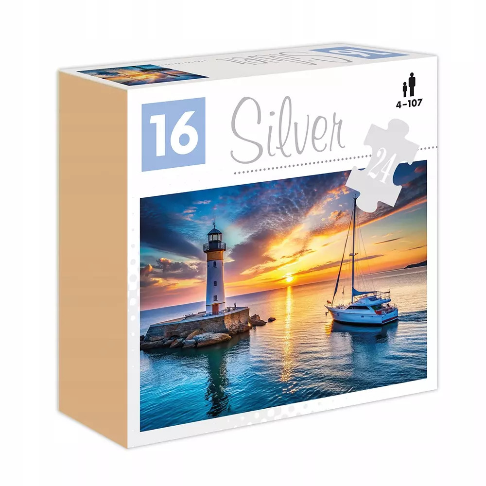 5906018028867 SILVER Alexander Puzzle 24 el. Latarnia morska Alexander