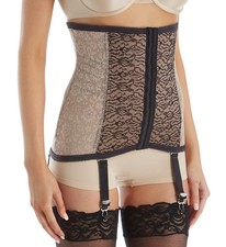 Rago 2107 Lacette Extra Firm Shaping Waist Cincher w/Garters