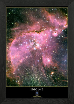 ESA NGC 346 Framed Wall Art Poster Canvas Print Picture